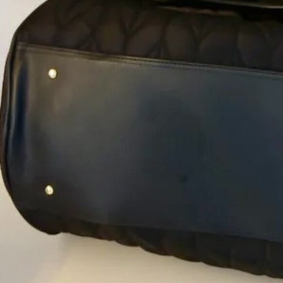 JOAN & DAVID Chevron Quilted Roll Duffle Bag NWT Size 21" - Picture 2 of 11